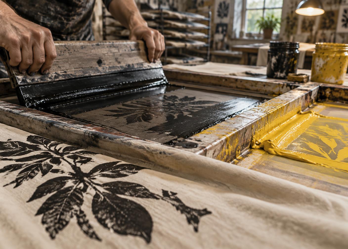 Szitanyomás a Black Sheep Print műhelyében